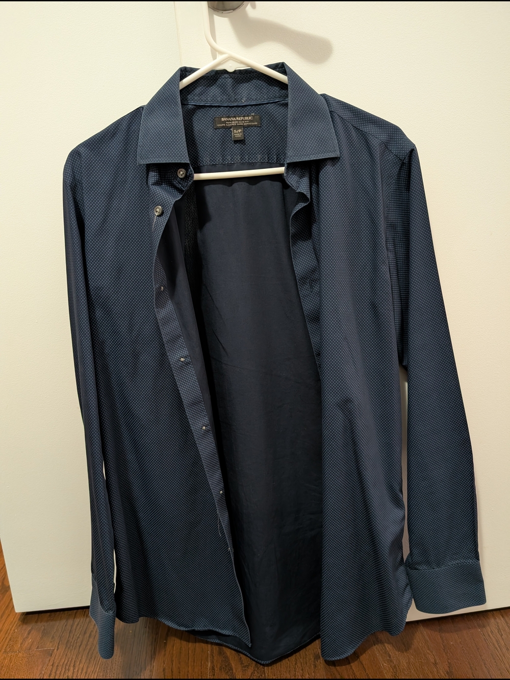 BNWT Banana Republic Men’s 100% Cotton Navy 👔🟦Dress Shirt